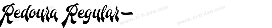 Redoura Regular字体转换